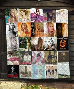 Taylor Swift Albums Quilt Blanket - Ideal Gift for Pop Rock Music Lovers