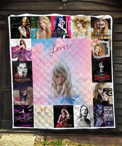 Taylor Swift Fan Lover Quilt Blanket - Cotton Quilting Fabric Bedding Set