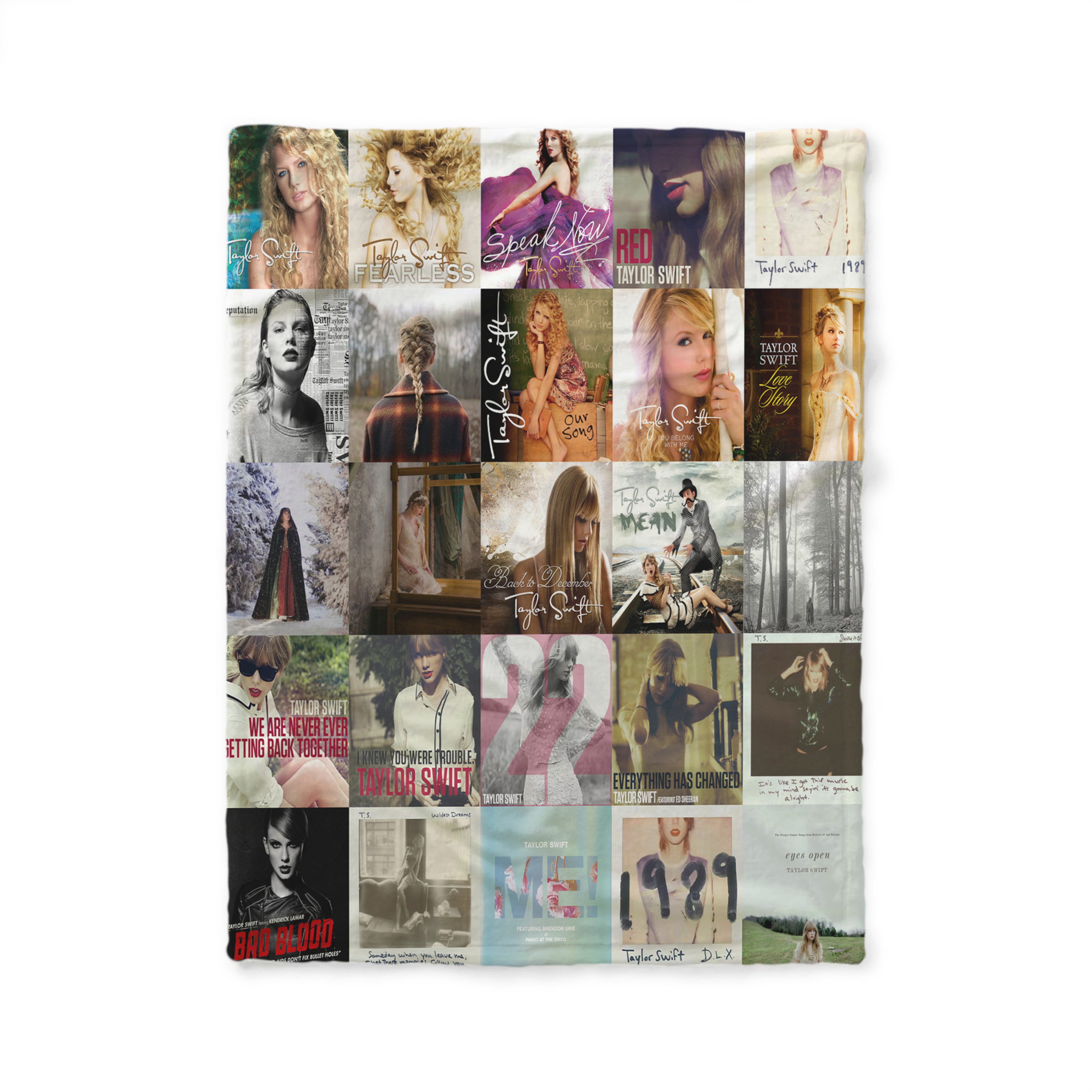 Taylor Swift Folklore Quilt Blanket - Swiftie Albums Fan Lover Bedding Set