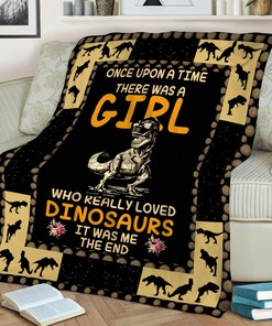 The Girl Who Loved Dinosaur Quilt Blanket, Christmas Special