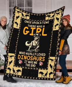 The Girl Who Loved Dinosaur Quilt Blanket, Christmas Special