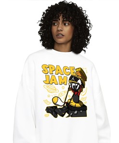 The Martian Marvin Unisex Sweatshirt Match 12s Black Taxi