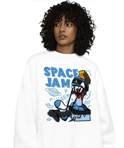 The Martian Marvin Unisex Sweatshirt Match 13s Black University Blue
