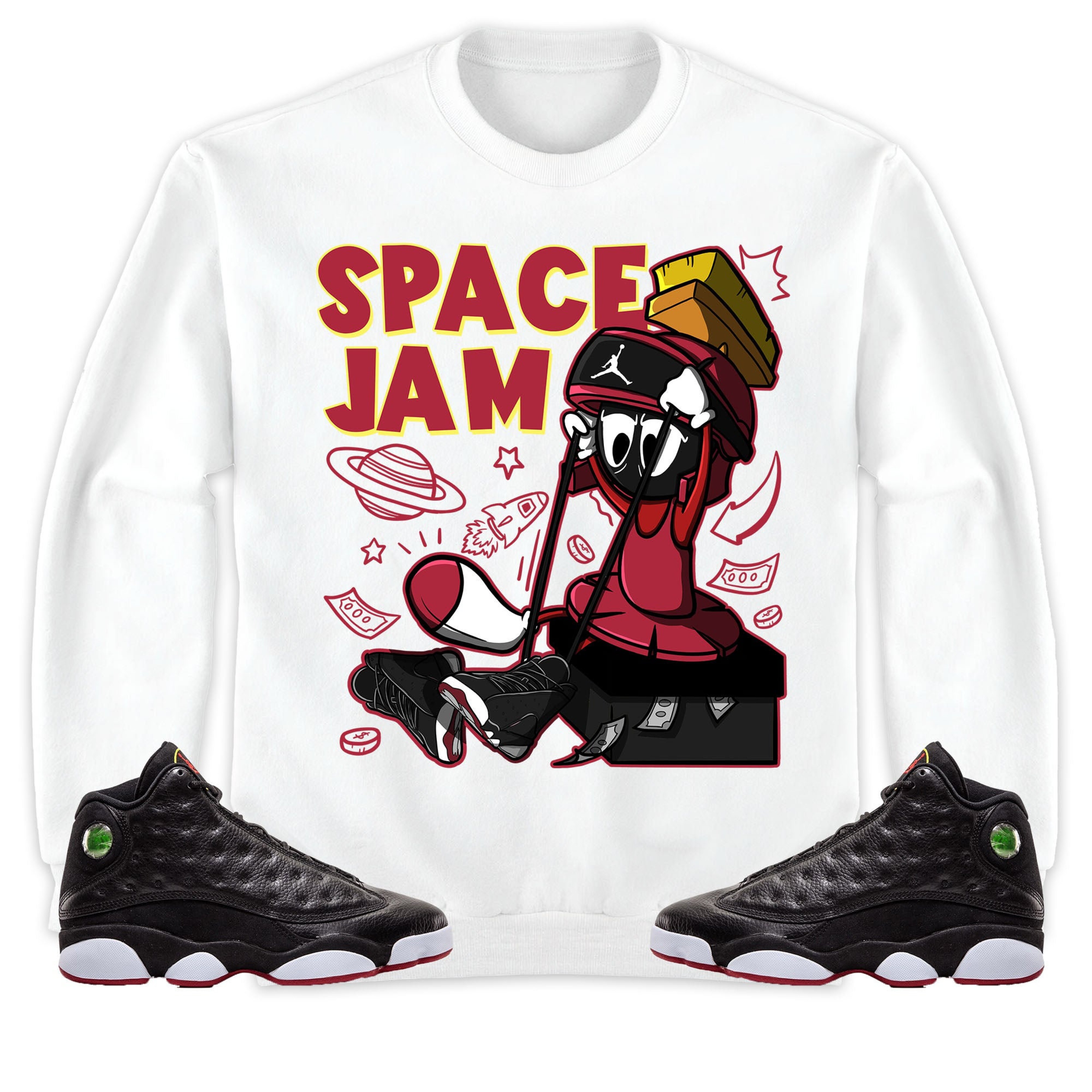 The Martian Marvin Unisex Sweatshirt Match 13s Playoffs