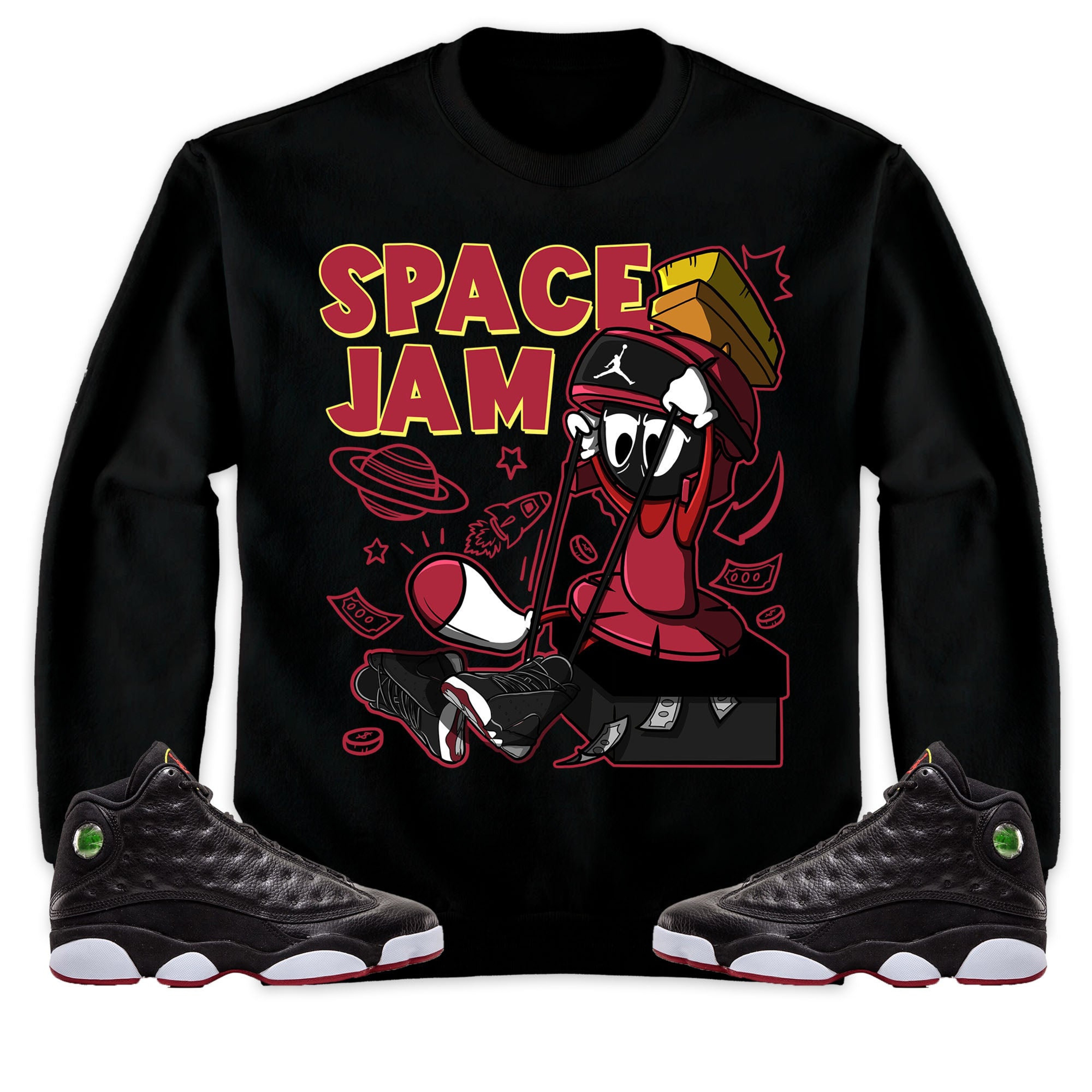 The Martian Marvin Unisex Sweatshirt Match 13s Playoffs
