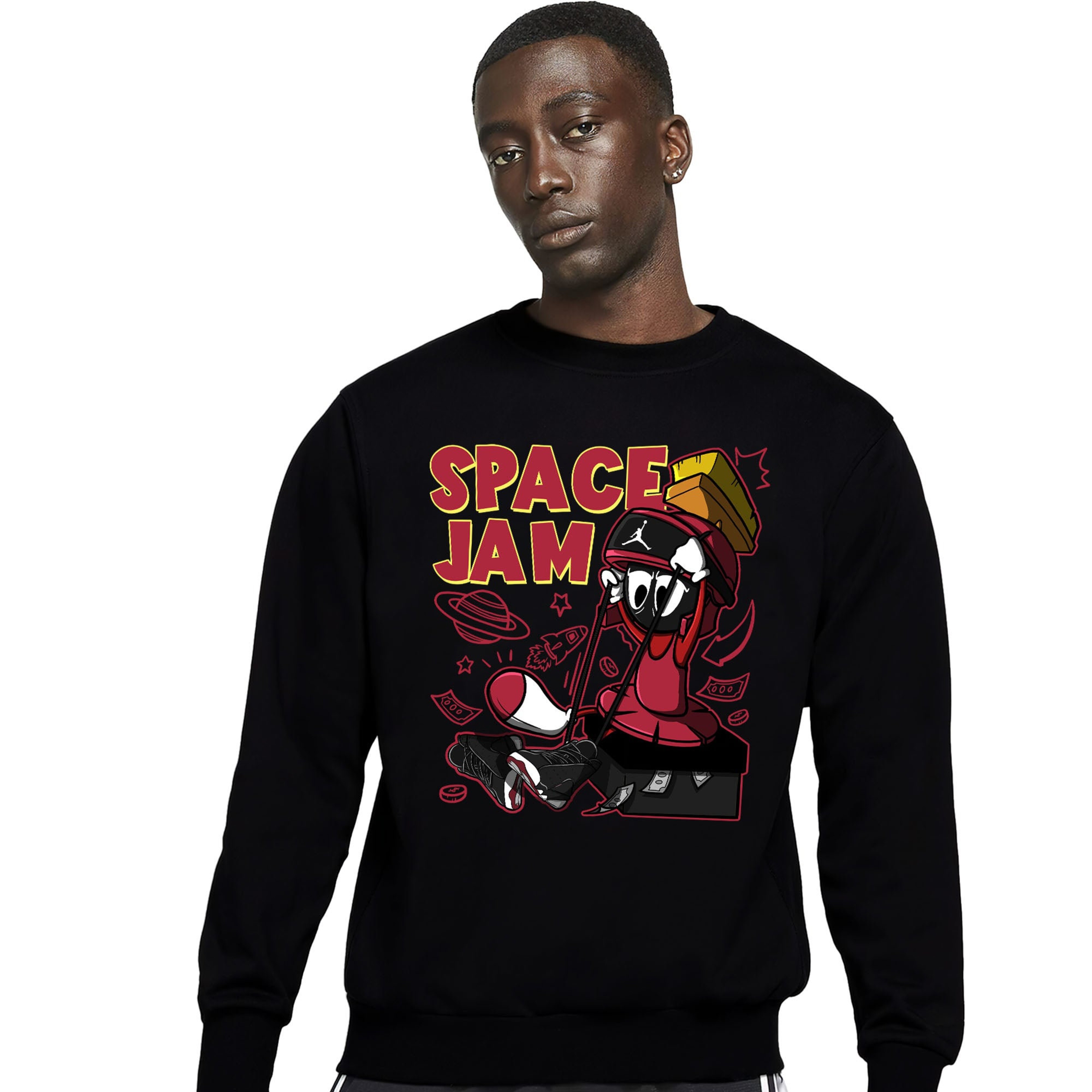 The Martian Marvin Unisex Sweatshirt Match 13s Playoffs