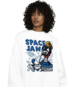 The Martian Marvin Unisex Sweatshirt Match 13s Retro French Blue