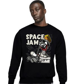 The Martian Marvin Unisex Sweatshirt Match 1s Elephant Print White Cement