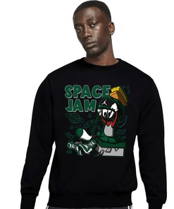 The Martian Marvin Unisex Sweatshirt Match 1s High OG Gorge Green