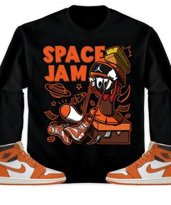 The Martian Marvin Unisex Sweatshirt Match 1s High OG Starfish