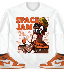 The Martian Marvin Unisex Sweatshirt Match 1s High OG Starfish
