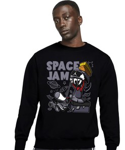 The Martian Marvin Unisex Sweatshirt Match 1s Mid Cement Grey