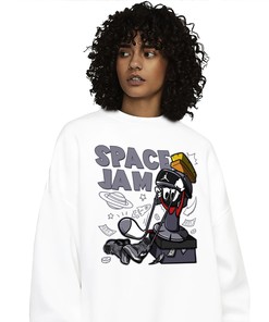 The Martian Marvin Unisex Sweatshirt Match 1s Mid Cement Grey