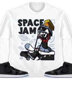 The Martian Marvin Unisex Sweatshirt Match 1s Mid Space Jam