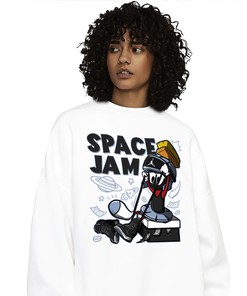 The Martian Marvin Unisex Sweatshirt Match 1s Mid Space Jam