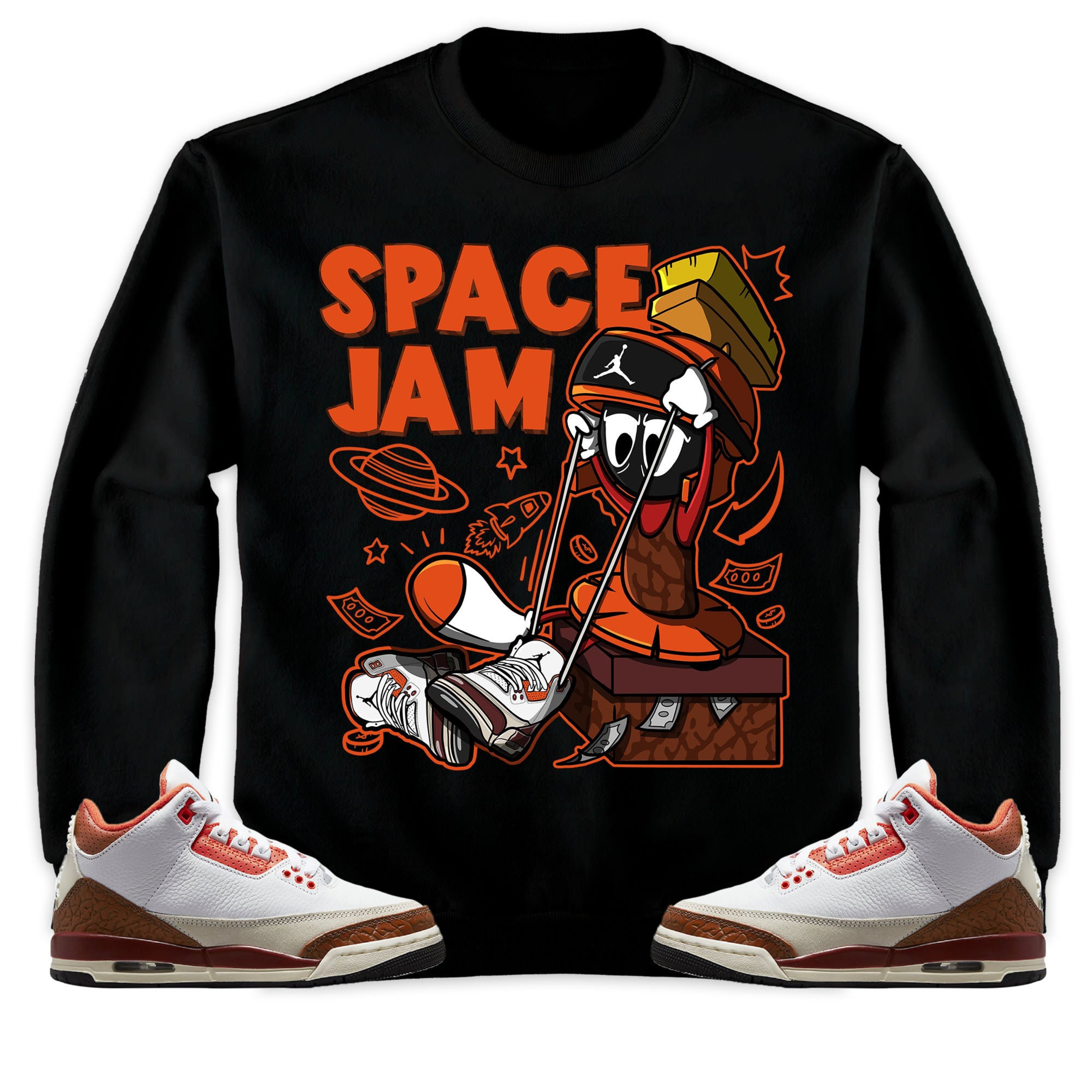 The Martian Marvin Unisex Sweatshirt Match 3s Mars Stone