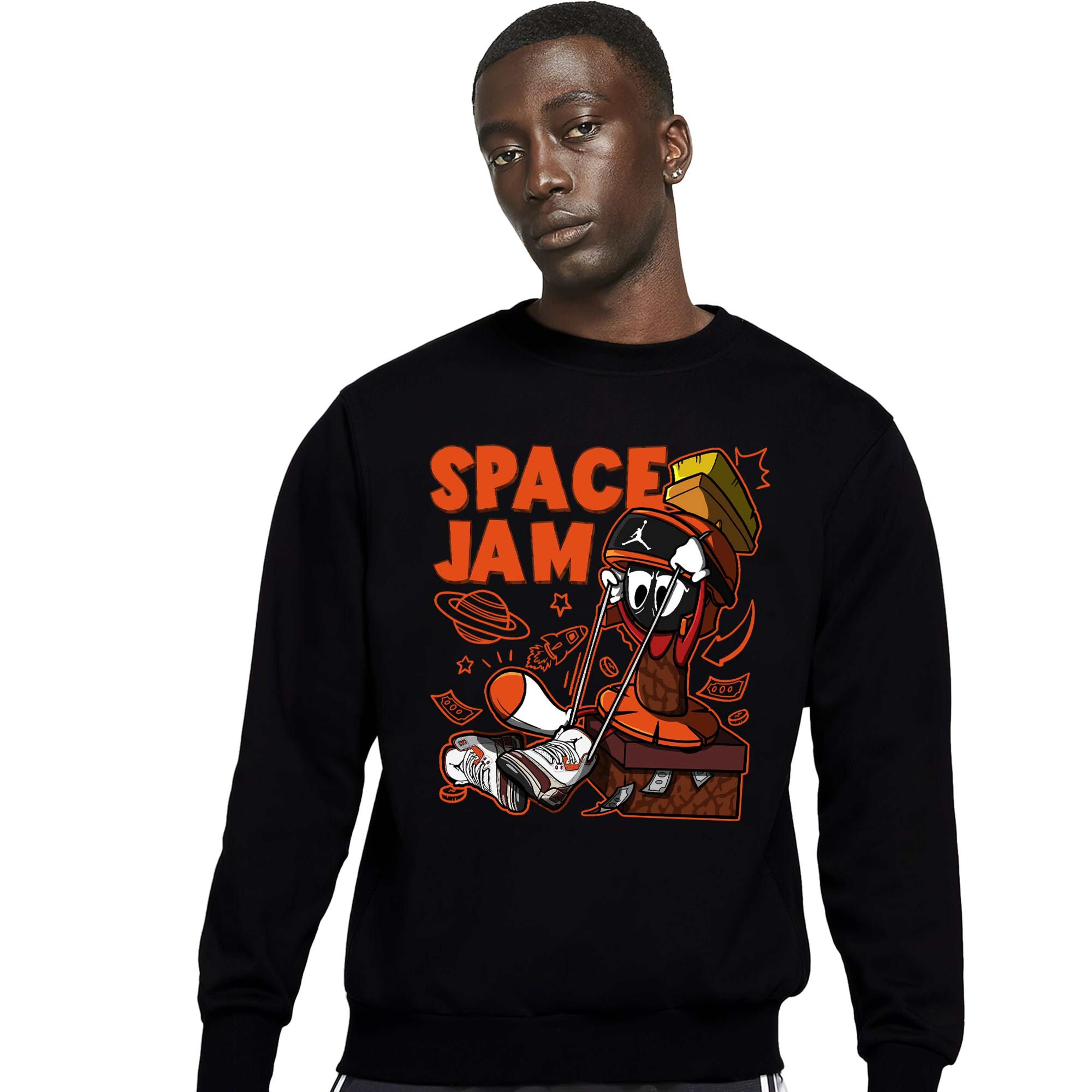 The Martian Marvin Unisex Sweatshirt Match 3s Mars Stone
