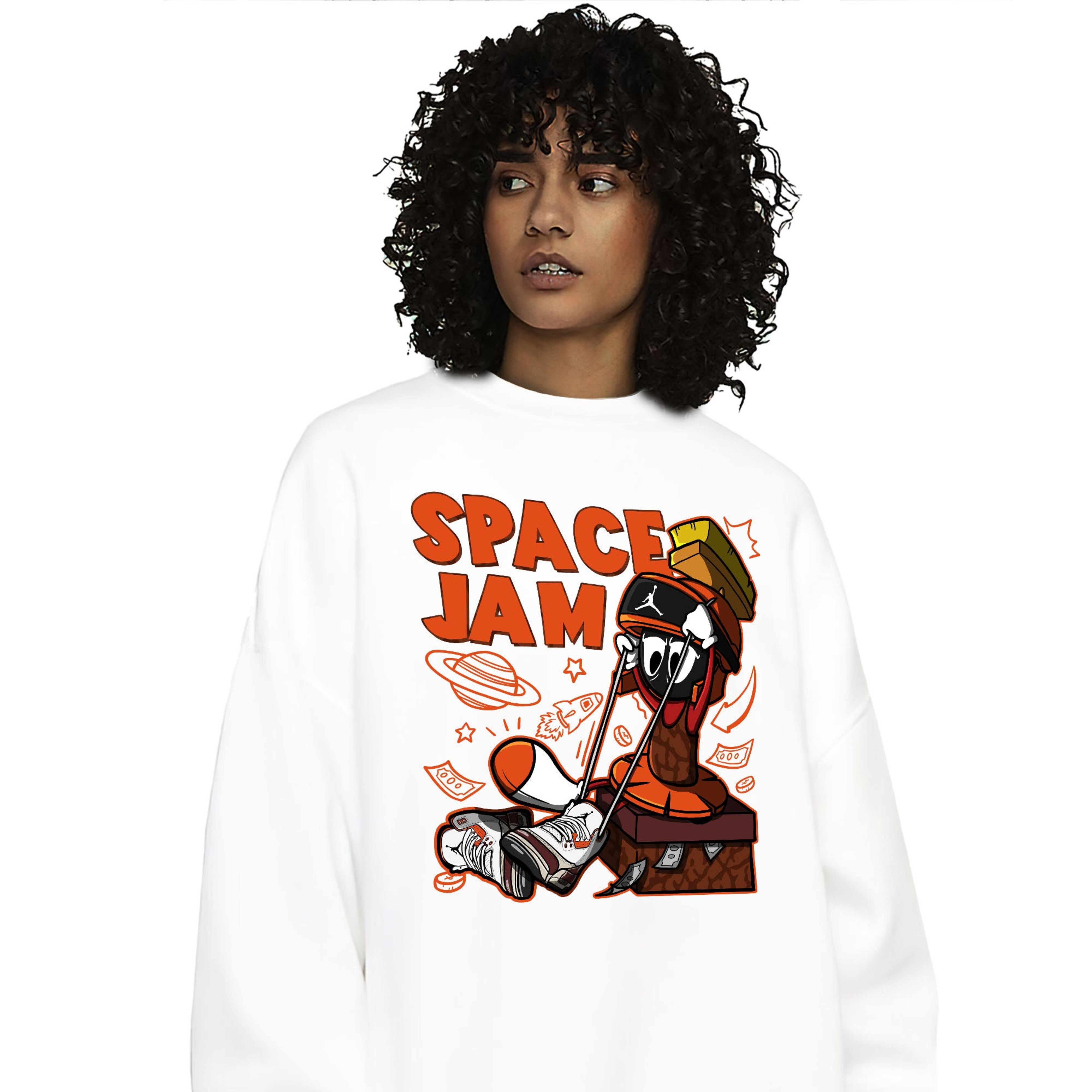 The Martian Marvin Unisex Sweatshirt Match 3s Mars Stone