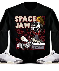 The Martian Marvin Unisex Sweatshirt Match 3s White Cement Reimagined