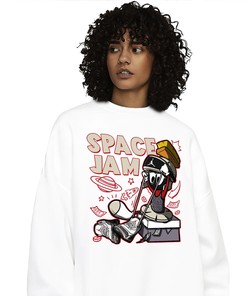 The Martian Marvin Unisex Sweatshirt Match 3s White Cement Reimagined