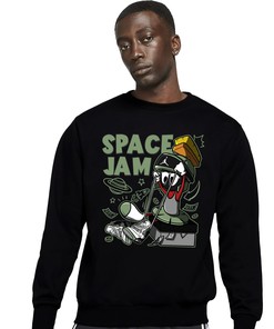 The Martian Marvin Unisex Sweatshirt Match 4s Seafoam Oil Green