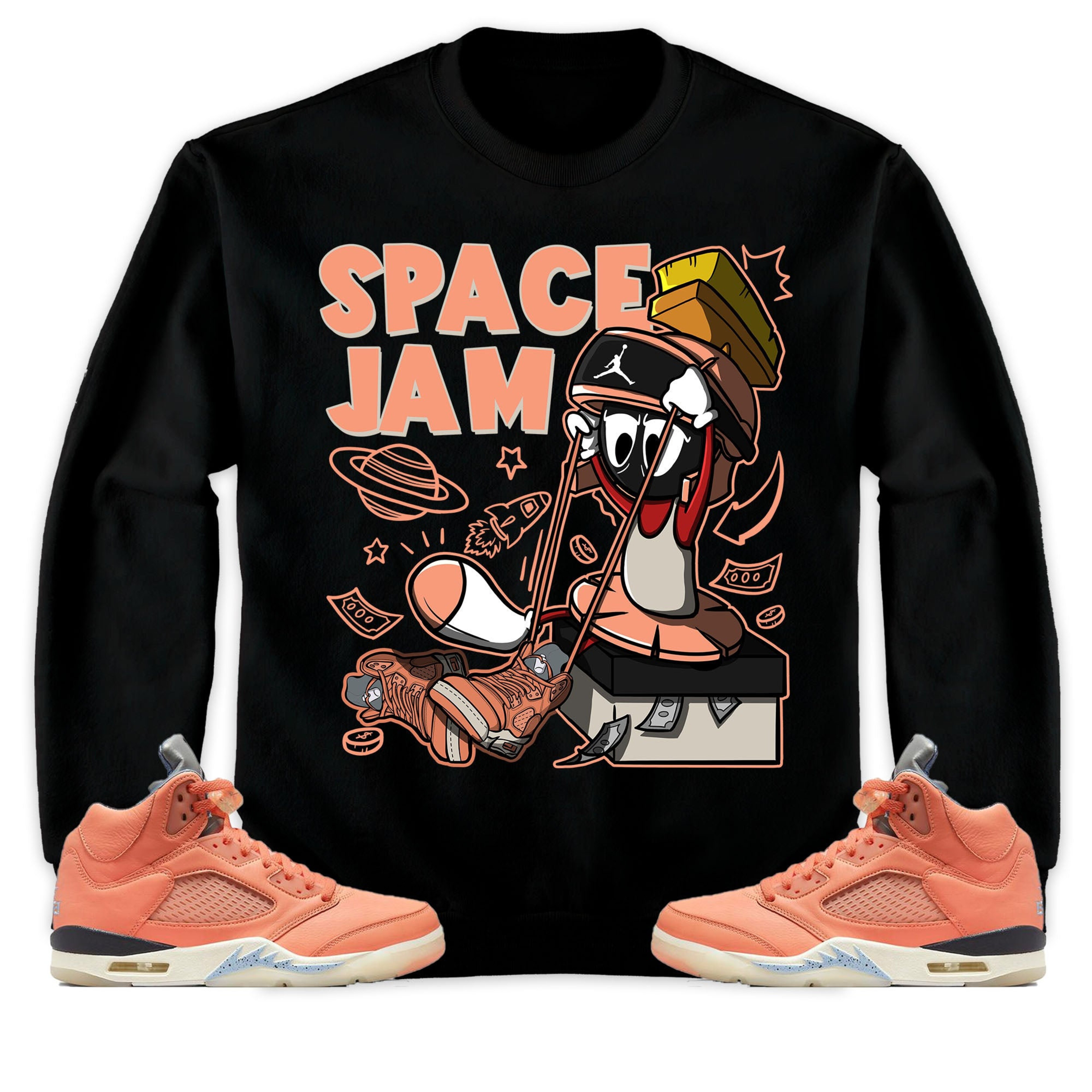The Martian Marvin Unisex Sweatshirt Match 5s DJ Khaled Crimson Bliss