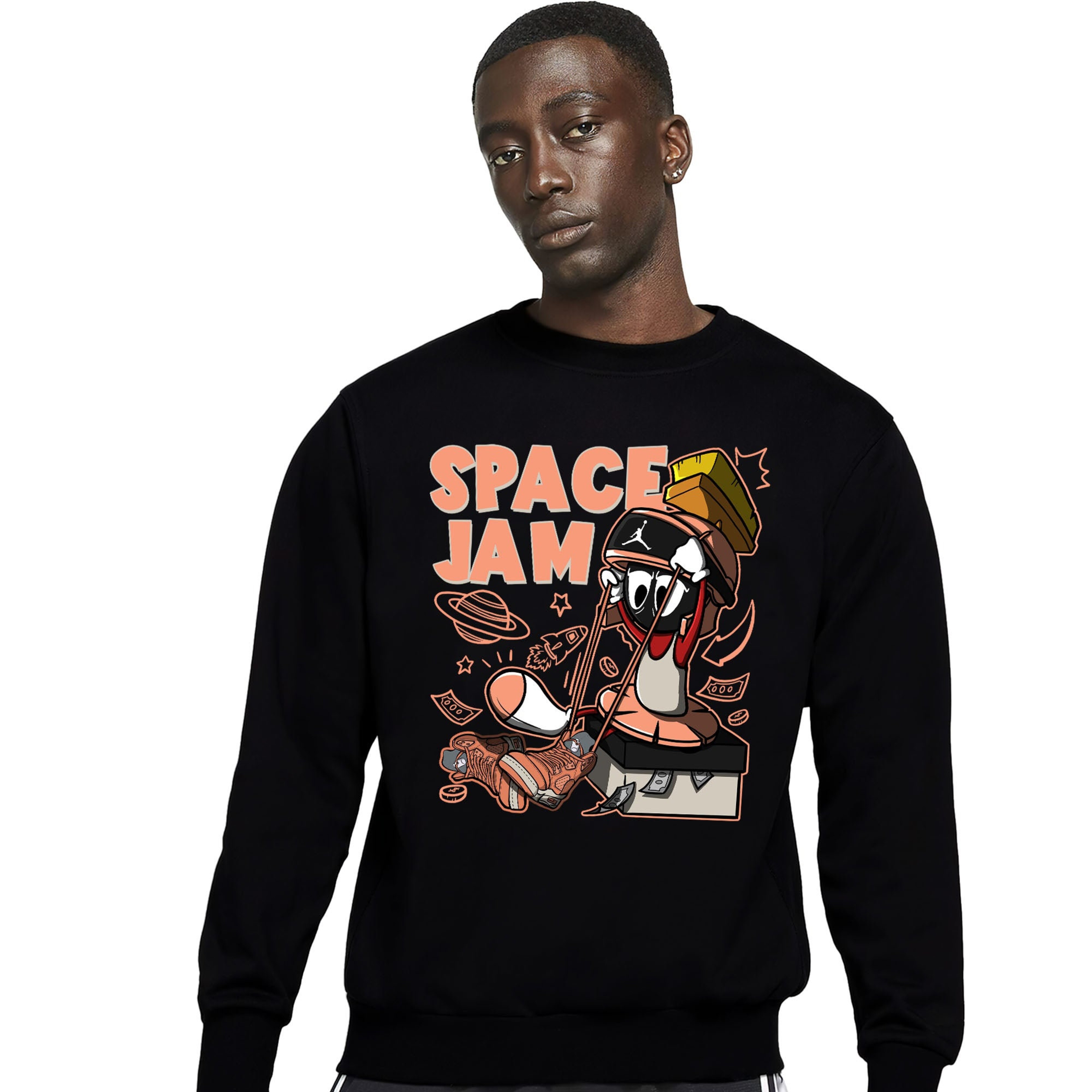The Martian Marvin Unisex Sweatshirt Match 5s DJ Khaled Crimson Bliss