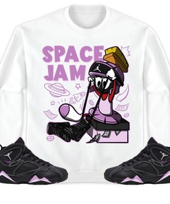 The Martian Marvin Unisex Sweatshirt Match 7s Barely Grape Lavender