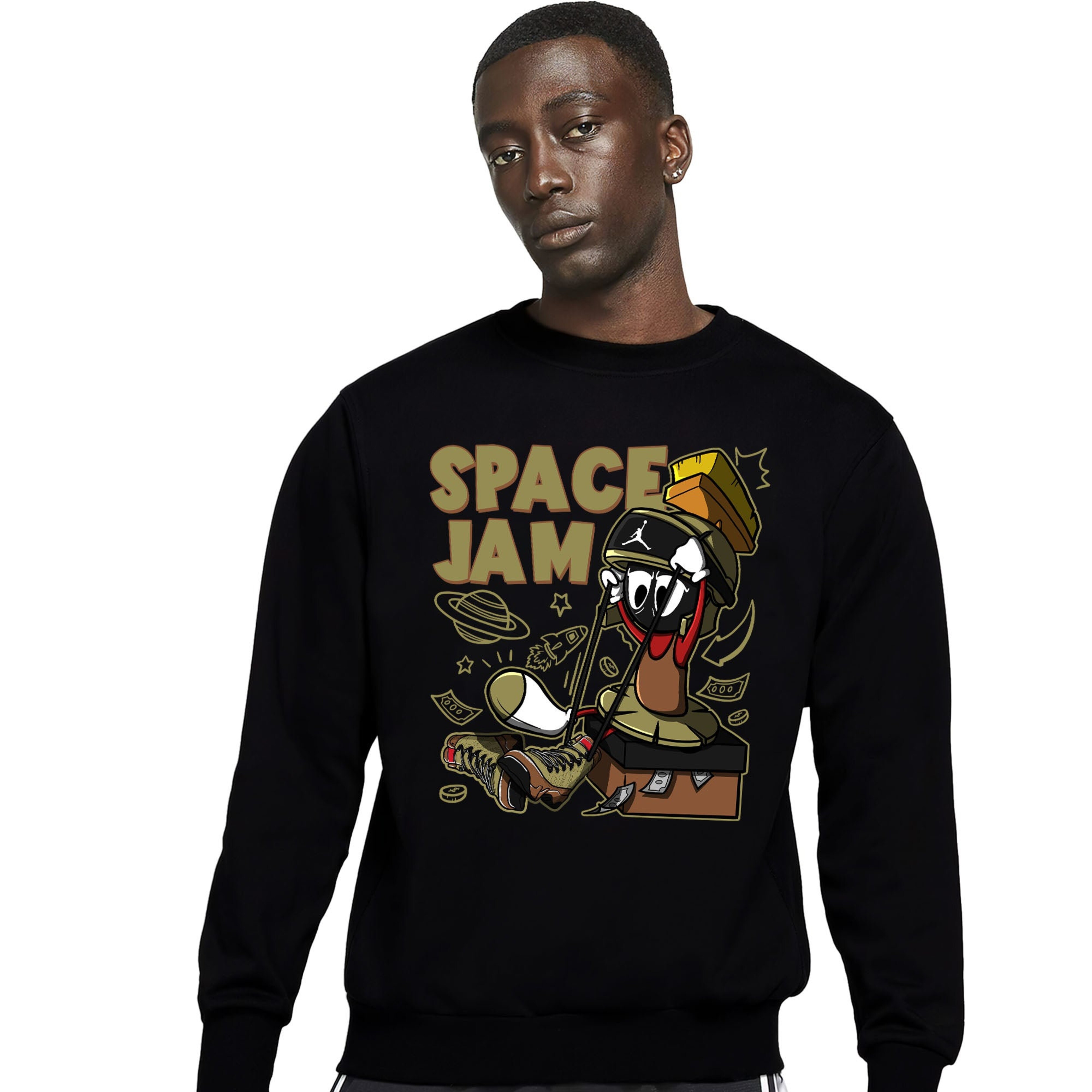 The Martian Marvin Unisex Sweatshirt Match 9s Boot NRG Beef And Broccoli