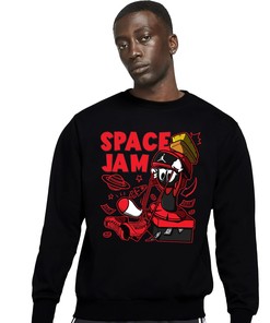 The Martian Marvin Unisex Sweatshirt Match 9s Retro Chile Red