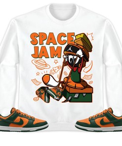 The Martian Marvin Unisex Sweatshirt Match Dunk Low Miami