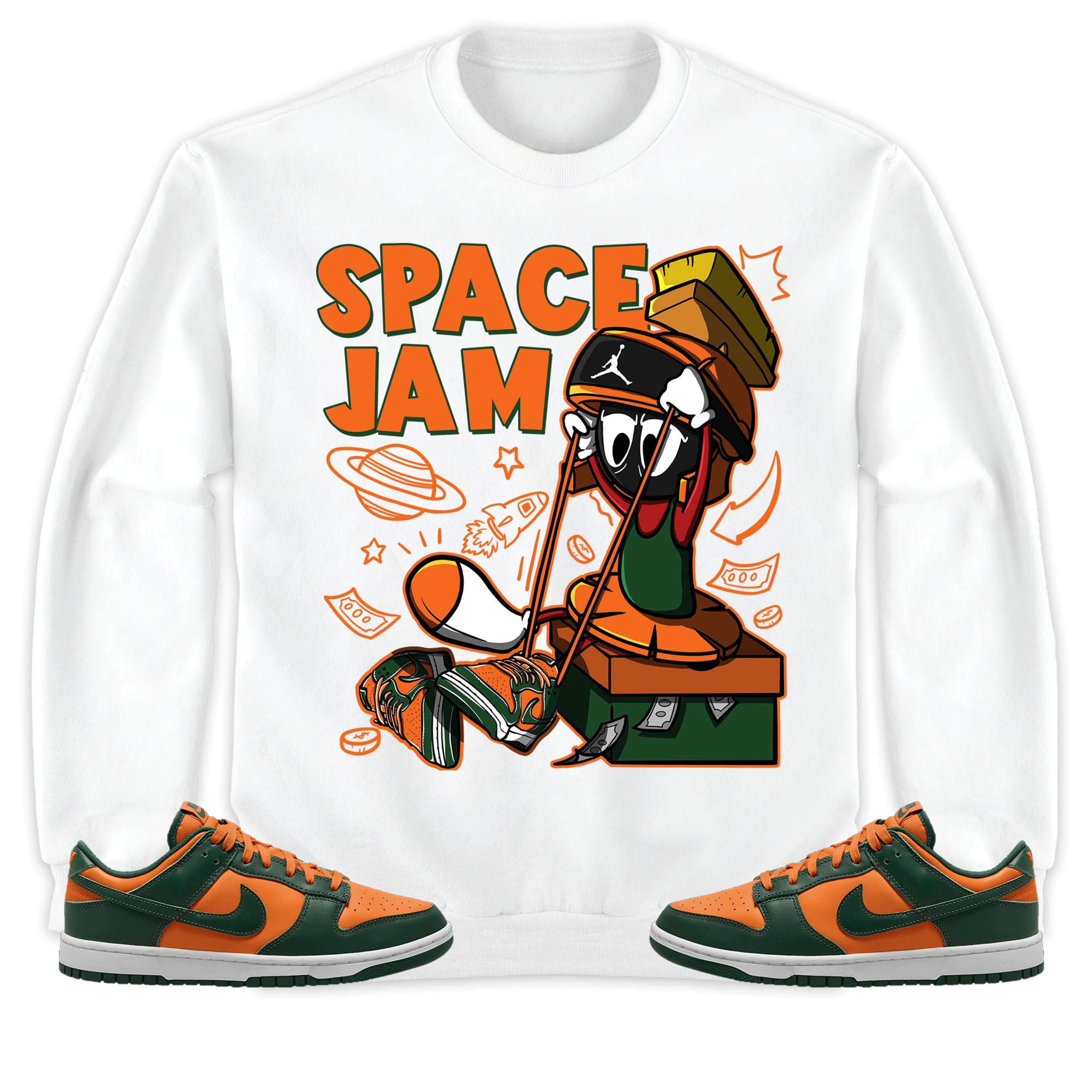The Martian Marvin Unisex Sweatshirt Match Dunk Low Miami