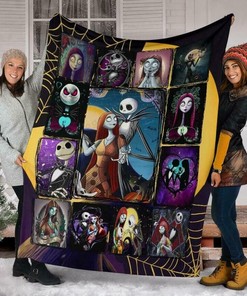 The Nightmare Before Christmas Blanket Tim Burton,Jack Skellington Sally Blanket
