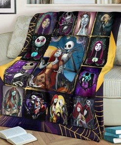 The Nightmare Before Christmas Blanket Tim Burton,Jack Skellington Sally Blanket