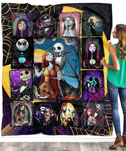 The Nightmare Before Christmas Blanket Tim Burton,Jack Skellington Sally Blanket