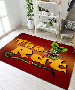 The Rat Rat Fink Rug Hot Rod Rug for Garage