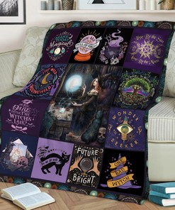 The Witch MoonChild Quilt Blanket, Mystical Gift