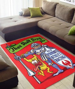Thou Shall Drag! Rat Fink Rug - Ideal for Racing Enthusiasts