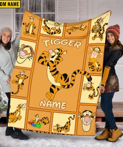 Tigger Winnie The Pooh Quilt Blanket - Disney Sofa Throw Blanket - Ideal Bedding Decor