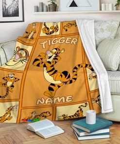 Tigger Winnie The Pooh Quilt Blanket - Disney Sofa Throw Blanket - Ideal Bedding Decor