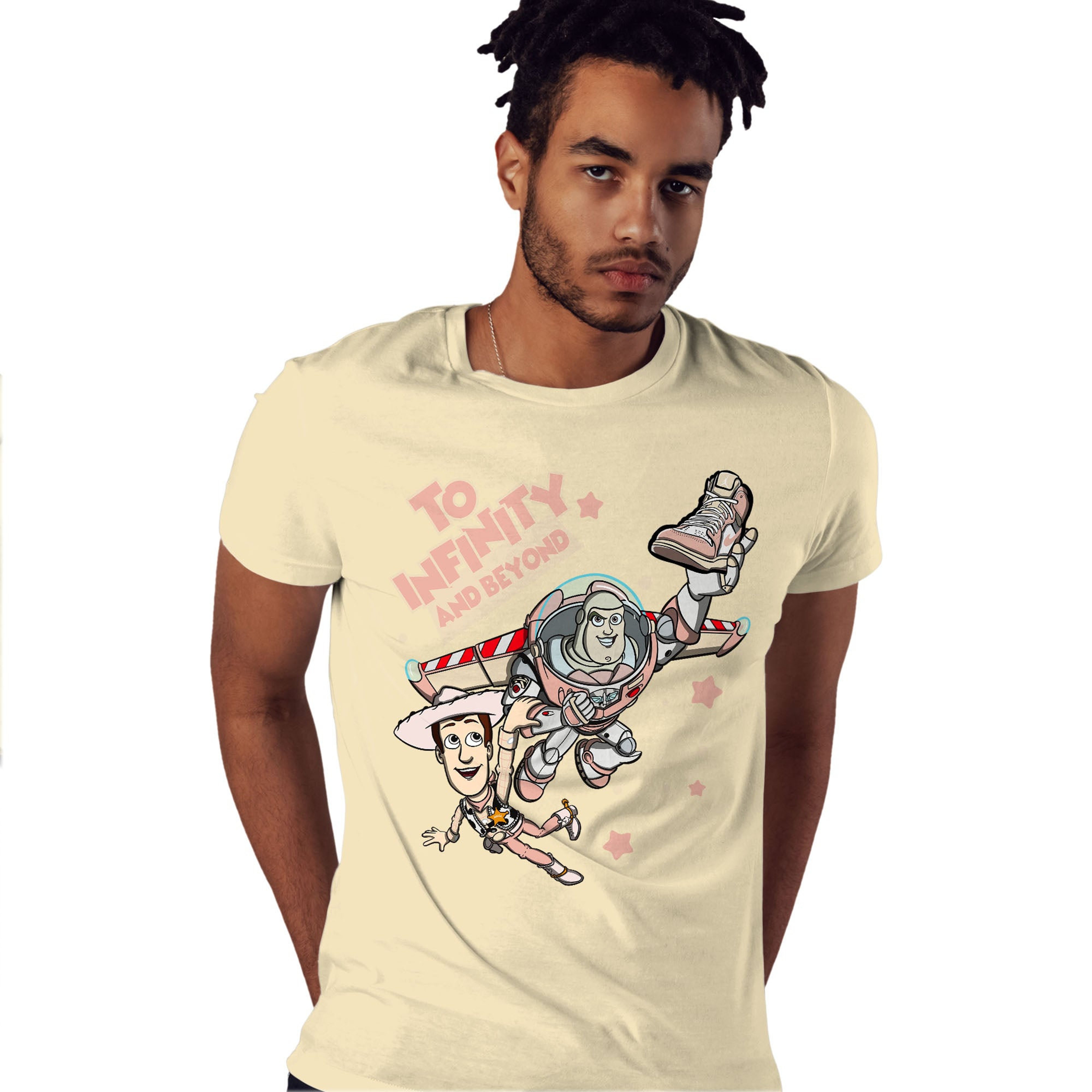 Toy Story Beyond Shirt Match Jordan 1 OG Washed Pink Shirt In Color Nature