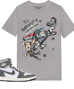 Toy Story Beyond Shirt Match Jordan 1 Washed Heritage Shirt In Color Grey