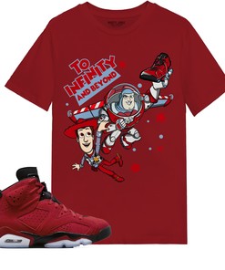 Toy Story Beyond Shirt Match Jordan 6 Toro Bravo Shirt In Color cherry Red