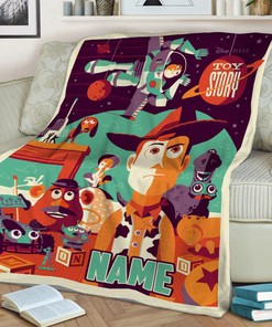 Toy Story Woody Quilt Blanket - Personalized Fleece Blanket - Ideal Birthday Gift