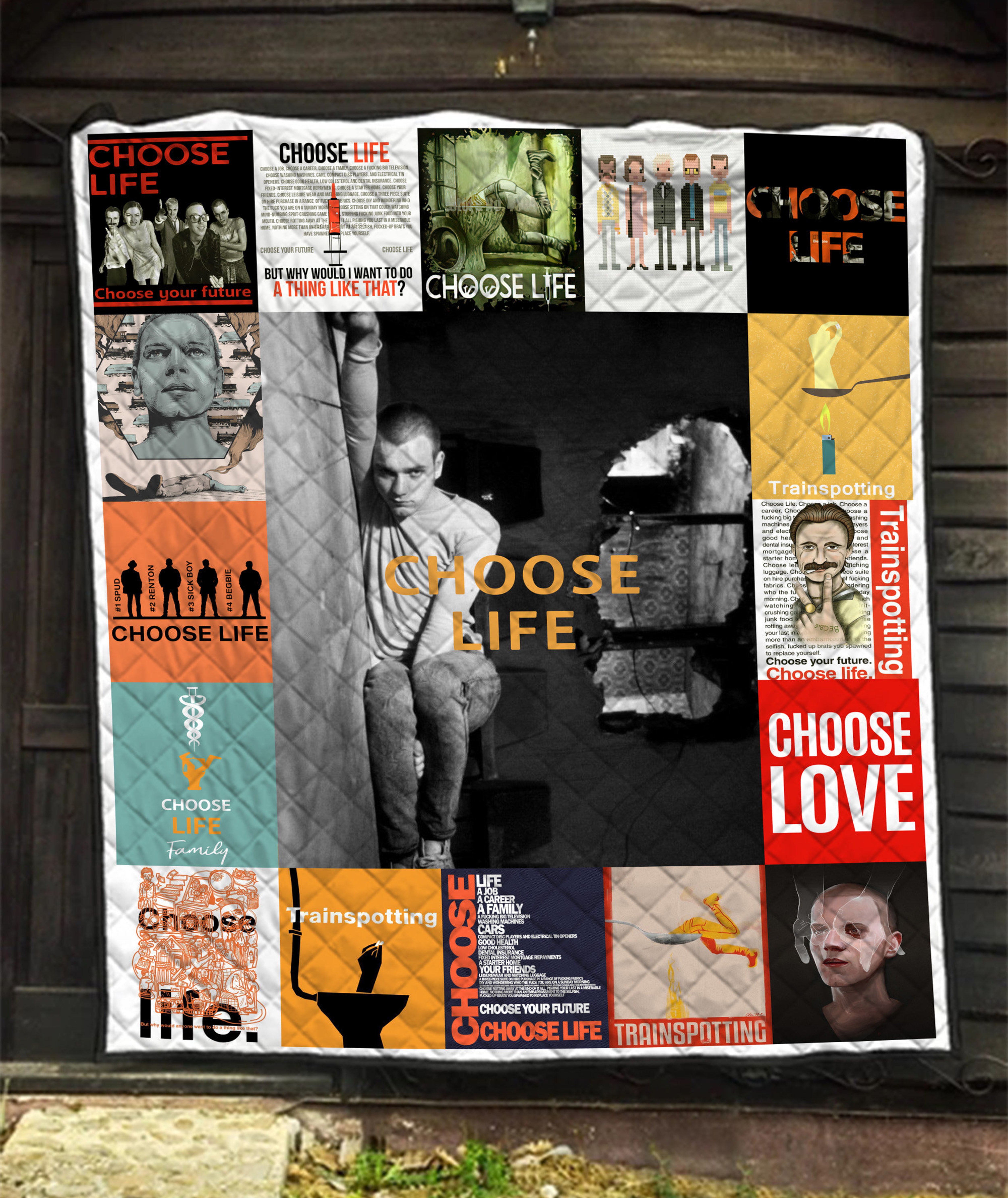 Trainspotting Choose Life Quilt Blanket - Fan Lover