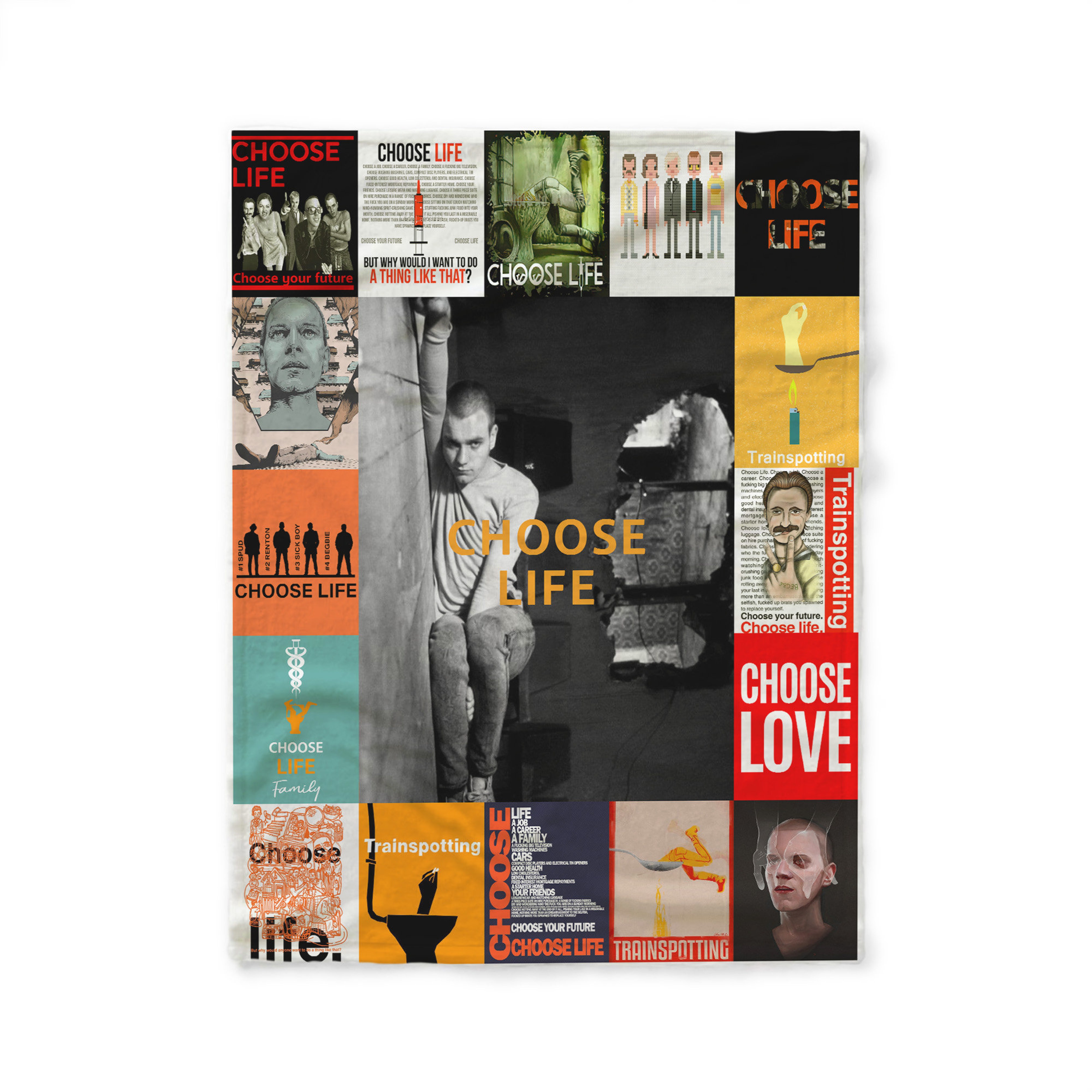 Trainspotting Choose Life Quilt Blanket - Fan Lover