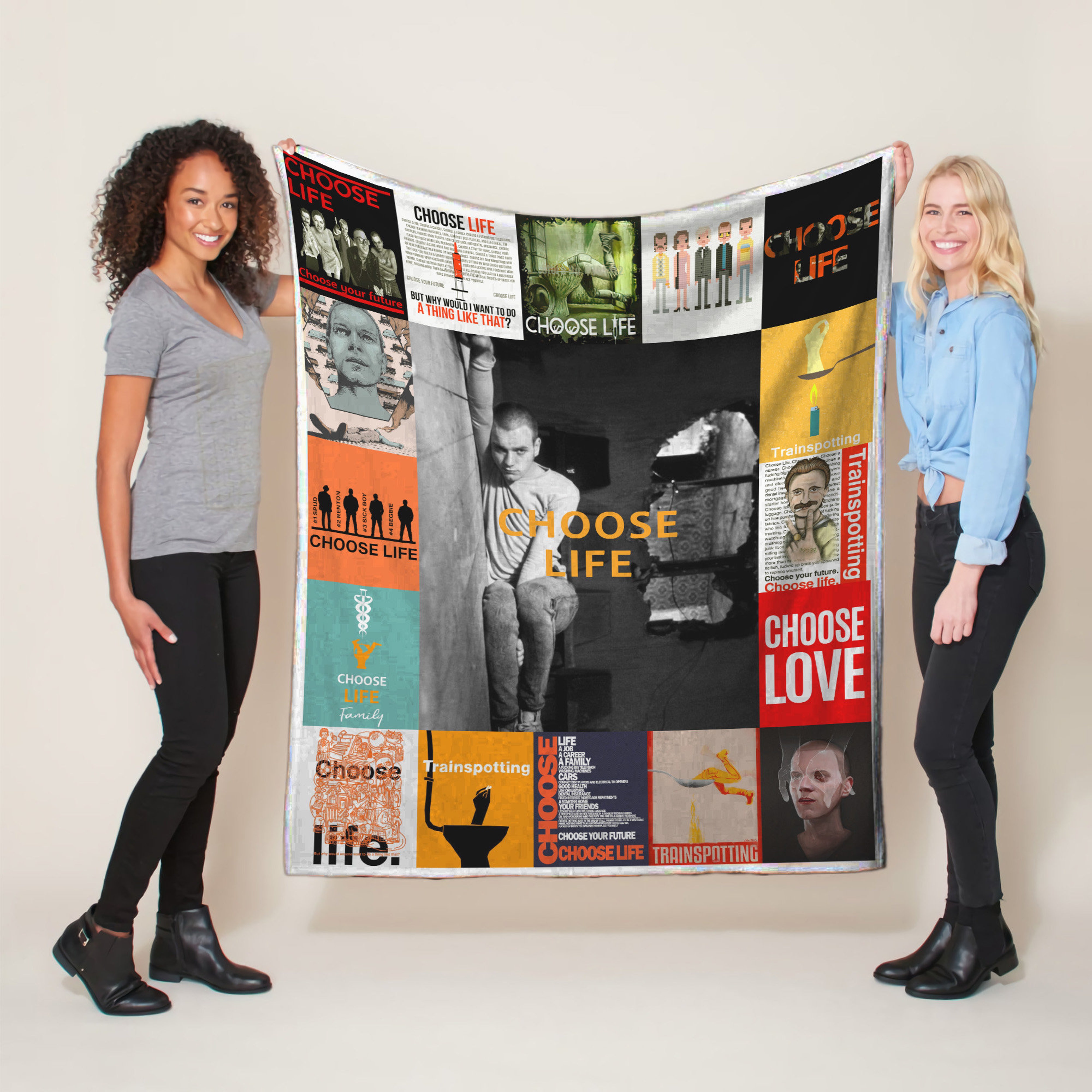 Trainspotting Choose Life Quilt Blanket - Fan Lover