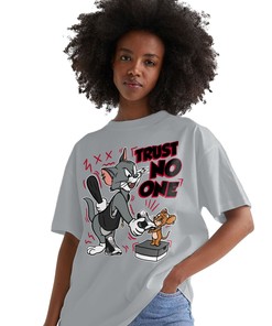 Trust No One Cat And Mouse Shirt Match Jordan 13 Black Flint Shirt In Color Gravel