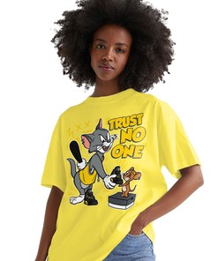 Trust No One Cat And Mouse Shirt Match Jordan 4 Thunder Shirt In Color Daisy