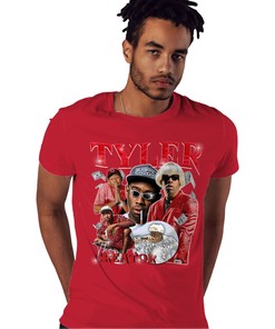 Tyler Vintage Shirt Match Jordan 11 Cherry inRed